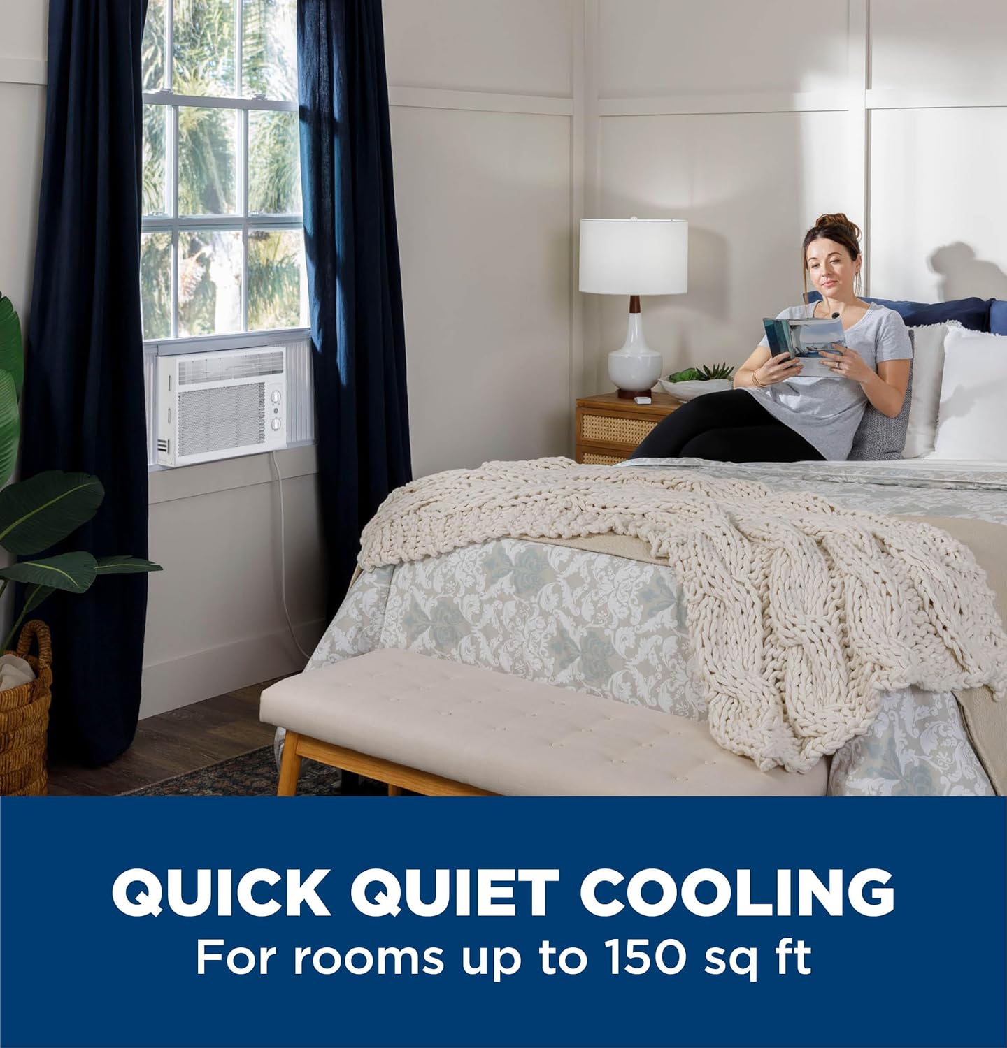 GE 5000 BTU Window Air Conditioner Unit White