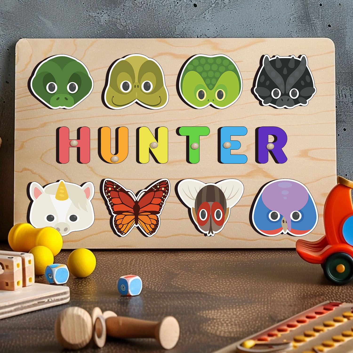 Personalized Wooden Name Puzzle For Toddlers 1