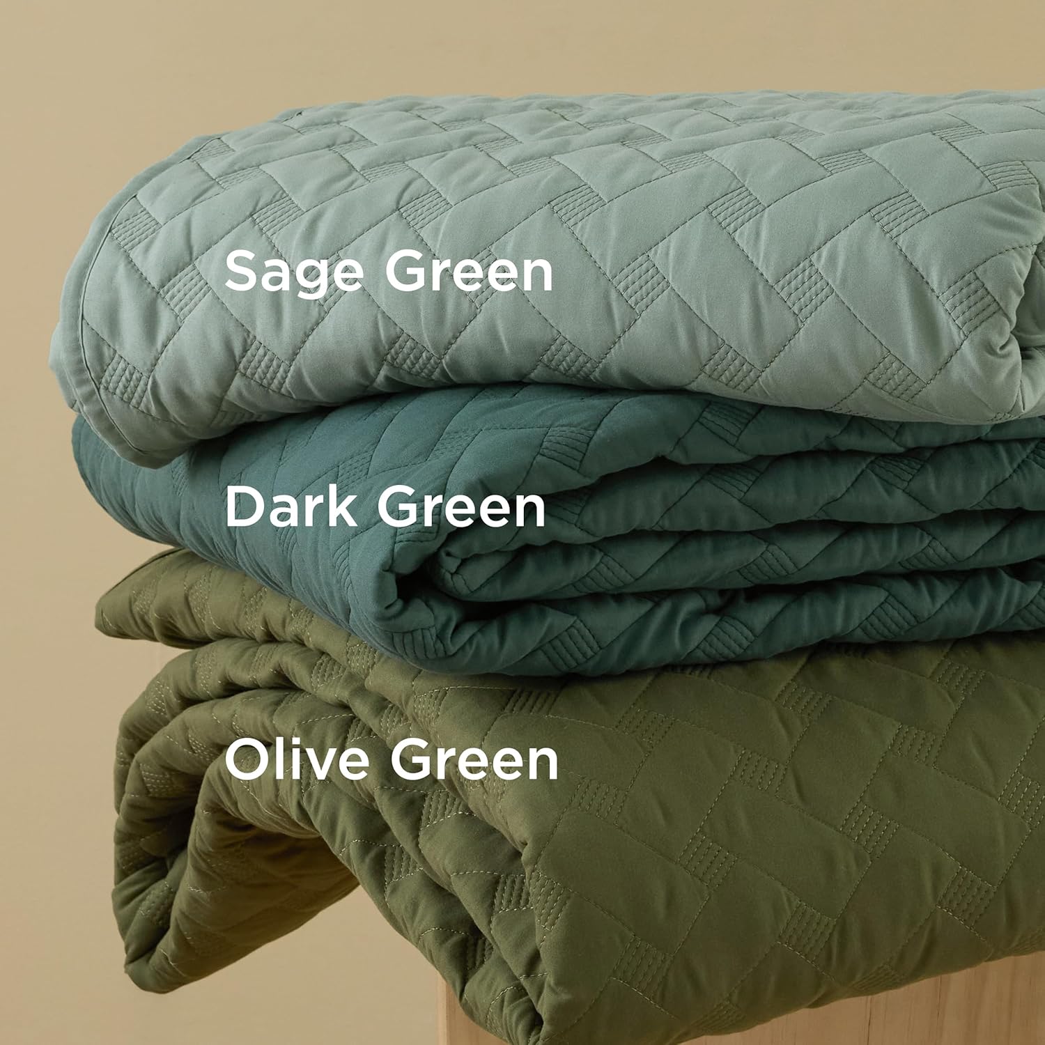 Bedsure Queen Quilt - Lightweight Bedspread with Basket Weave Pattern
