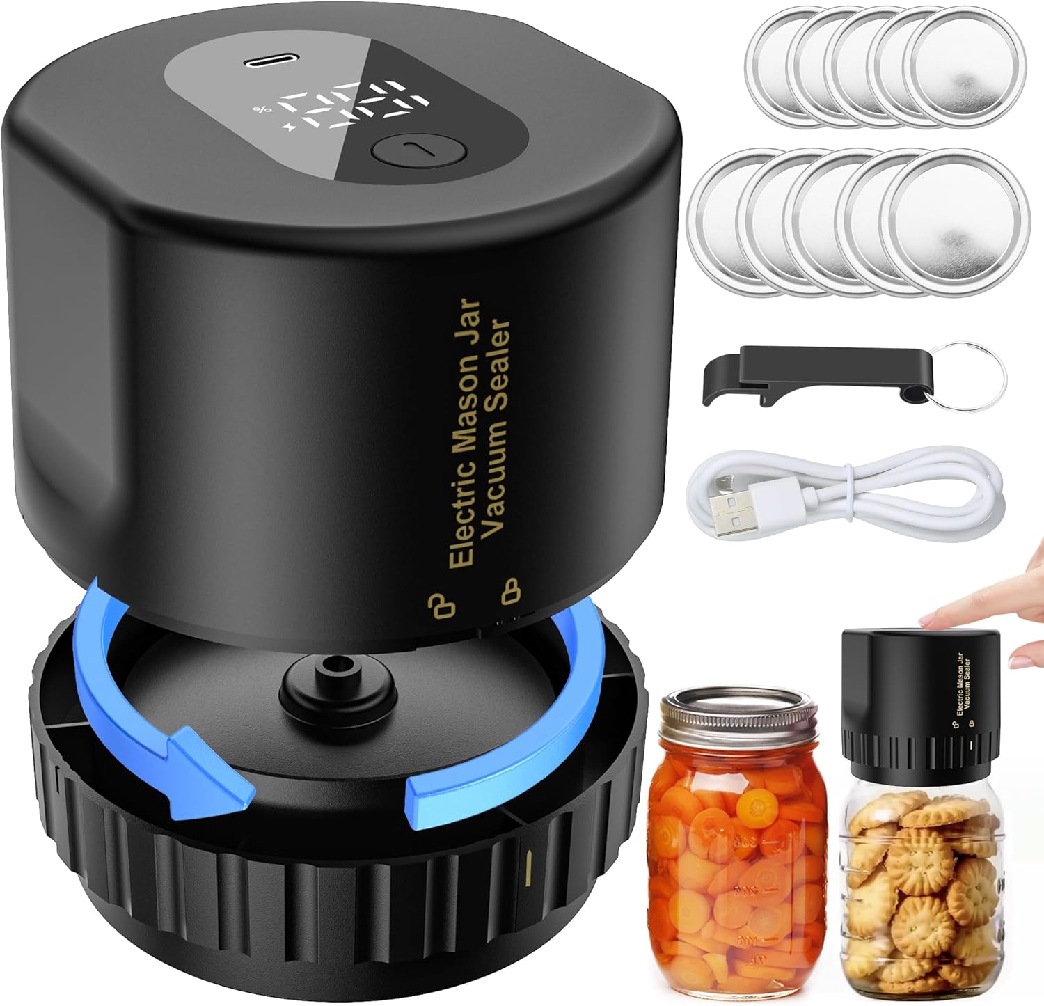 Kailfee M13 Electric Vacuum Sealer for Mason Jars