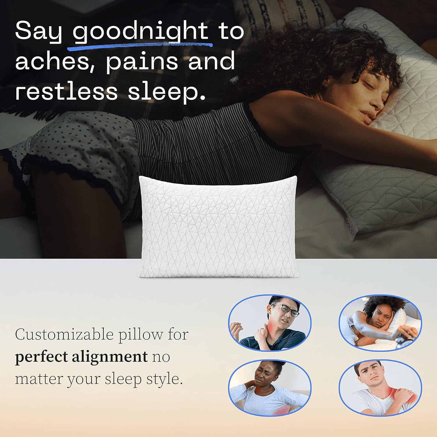 Coop Home Goods Original Adjustable Pillow