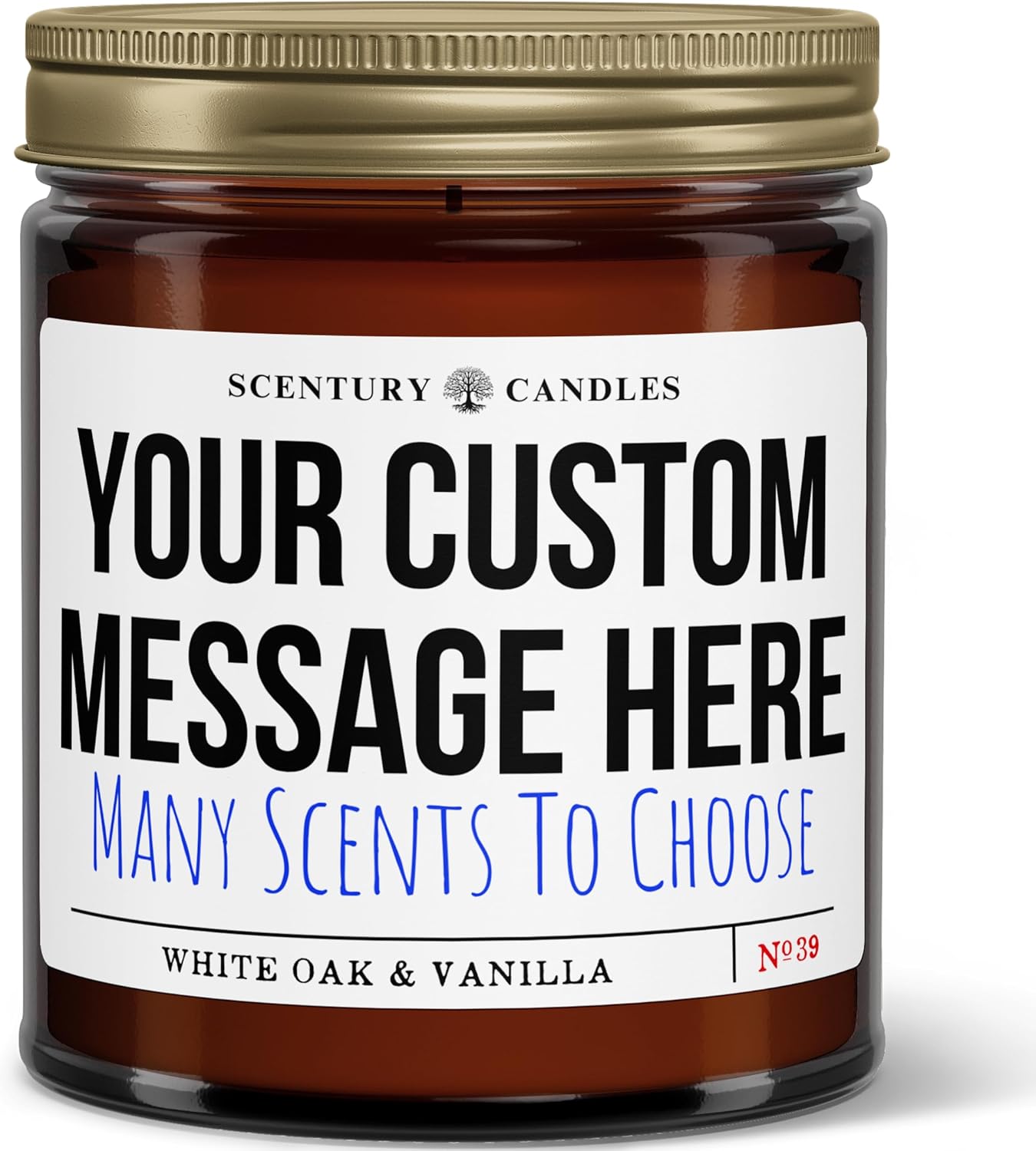 Custom Candle with Personalized Message Funny Unique Gifts for Women Men