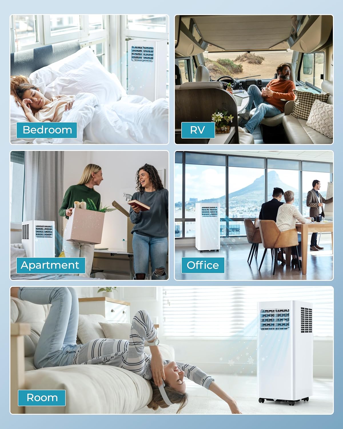EUHOMY 8000 BTU Portable AC Unit 3 in 1