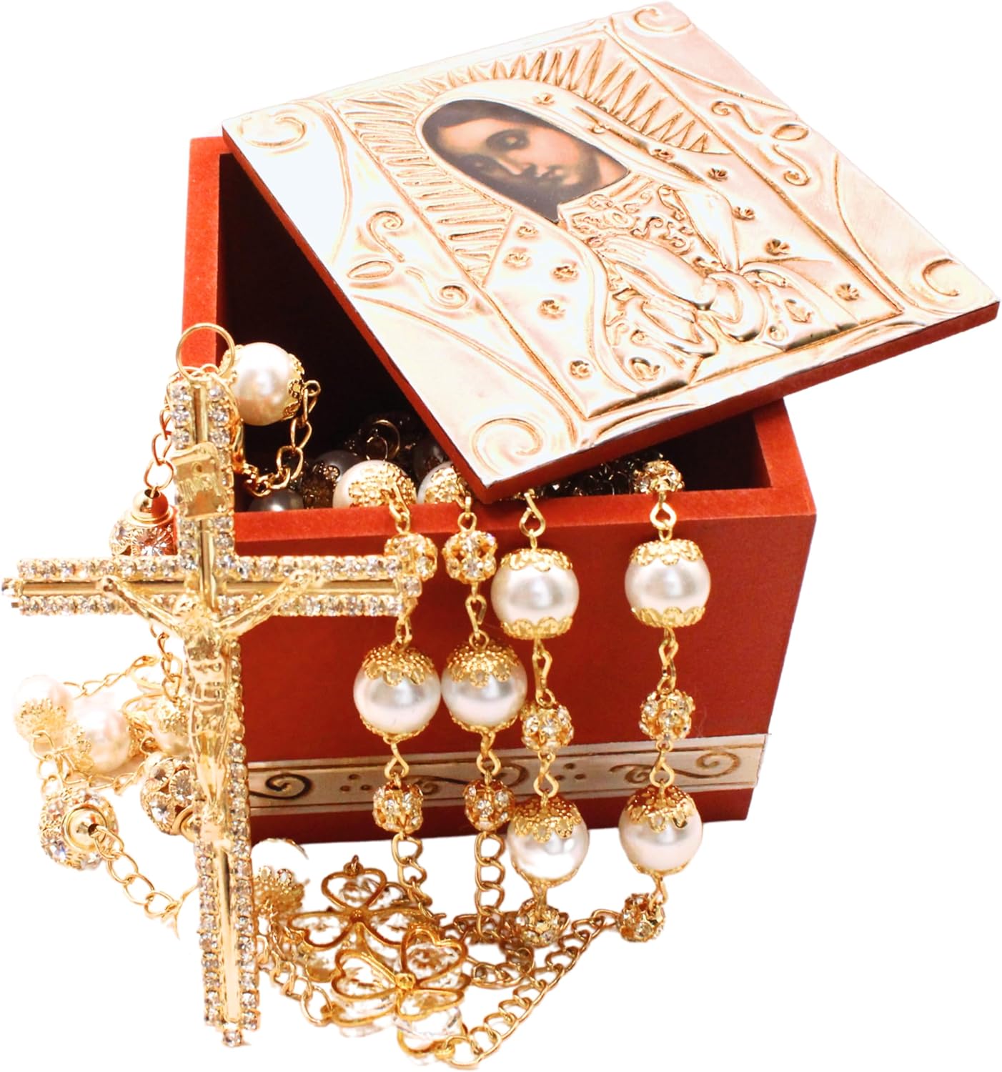 Deluxe Wedding Lasso Catholic Ceremony Wooden Case