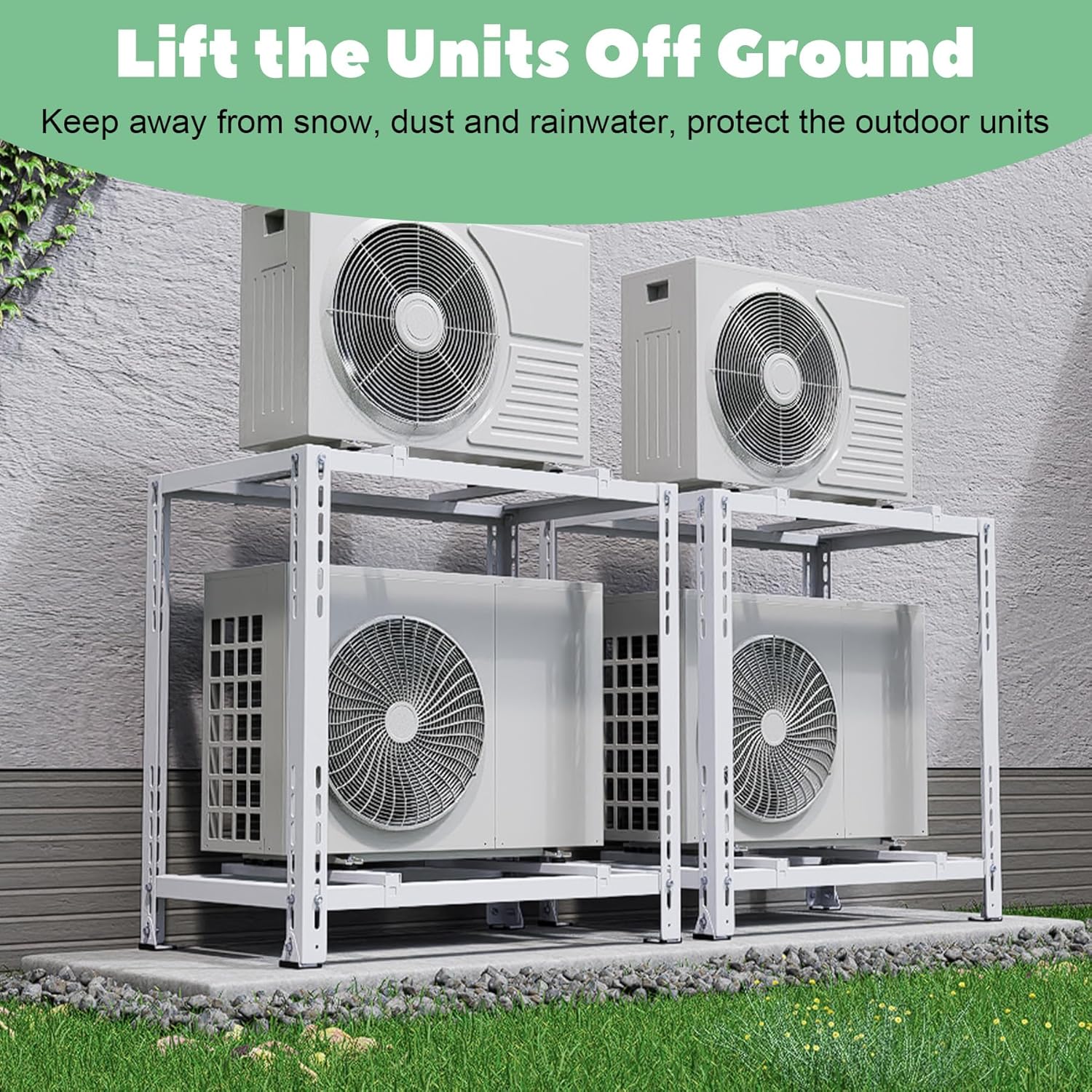 Memrita Double Levels Mini Split Ground Stand