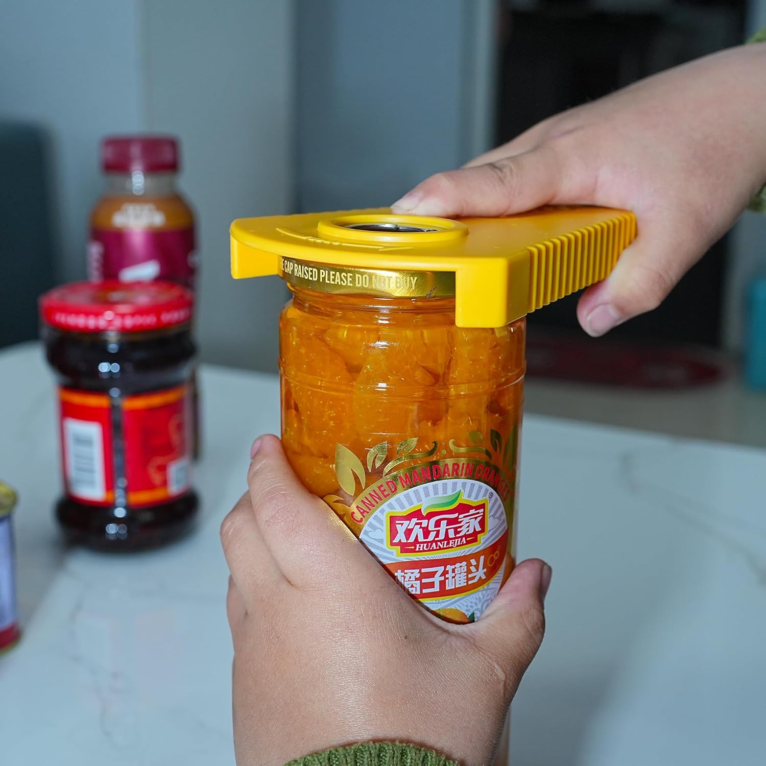 Multifunctional Can Opener with Magnet for Jar and Bottle
