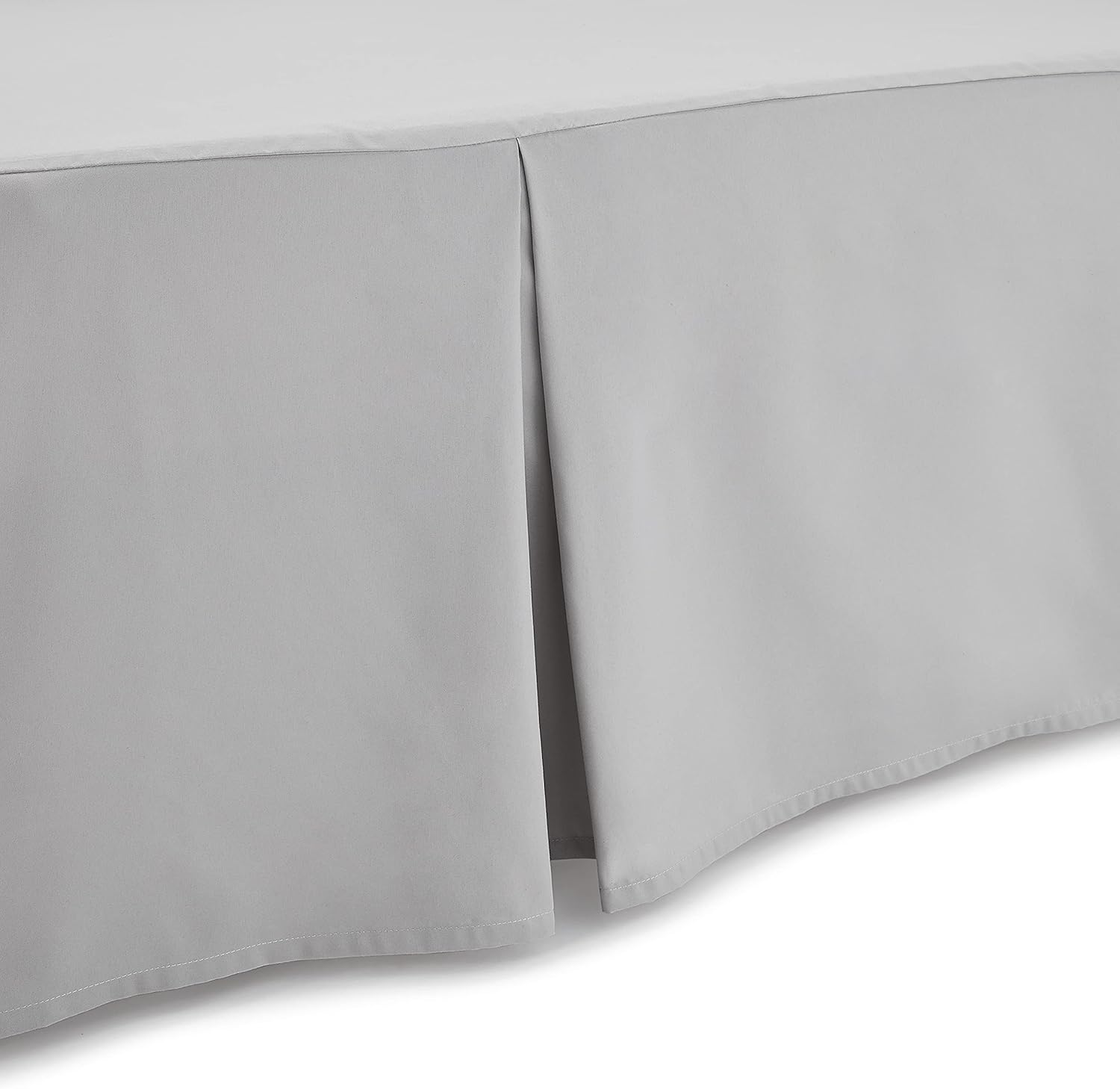 Amazon Basics Light Grey Full Bed Skirt