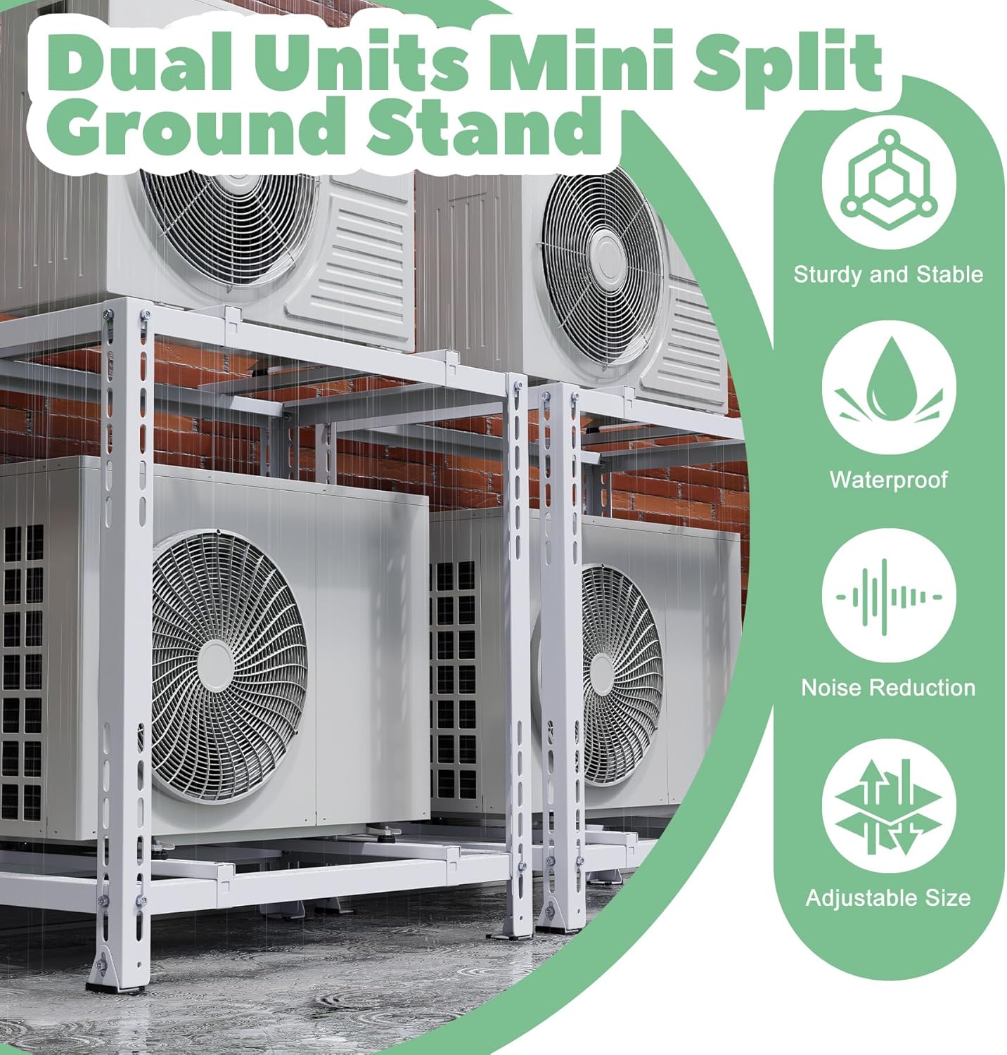 Memrita Double Levels Mini Split Ground Stand