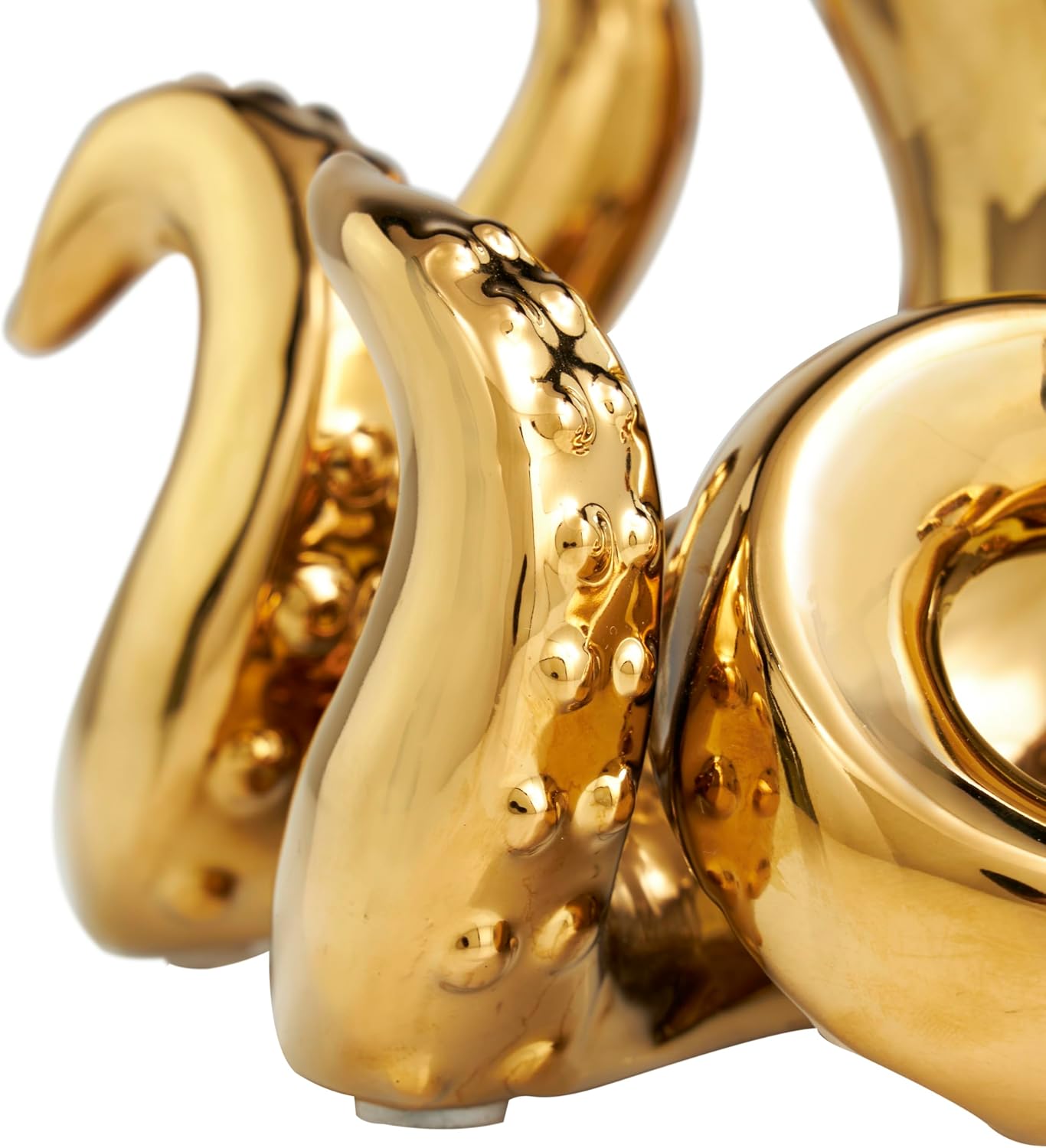 Deco 79 Gold Ceramic Octopus Sculpture Home Decor Statue