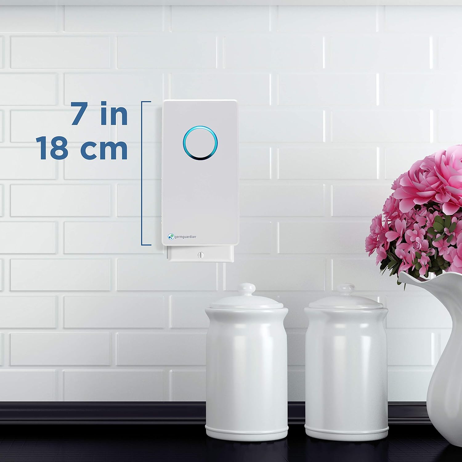 GermGuardian GG1100W 7 Inch Wall Air Purifier White