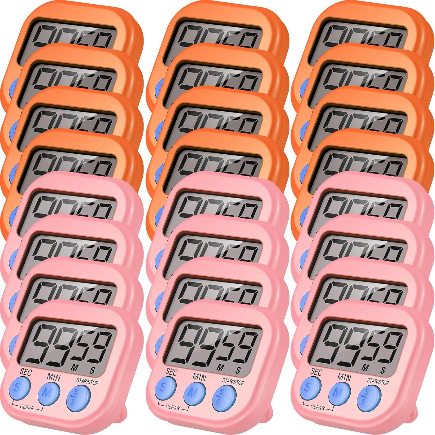 24 Piece Digital Kitchen Timer with Magnetic Base