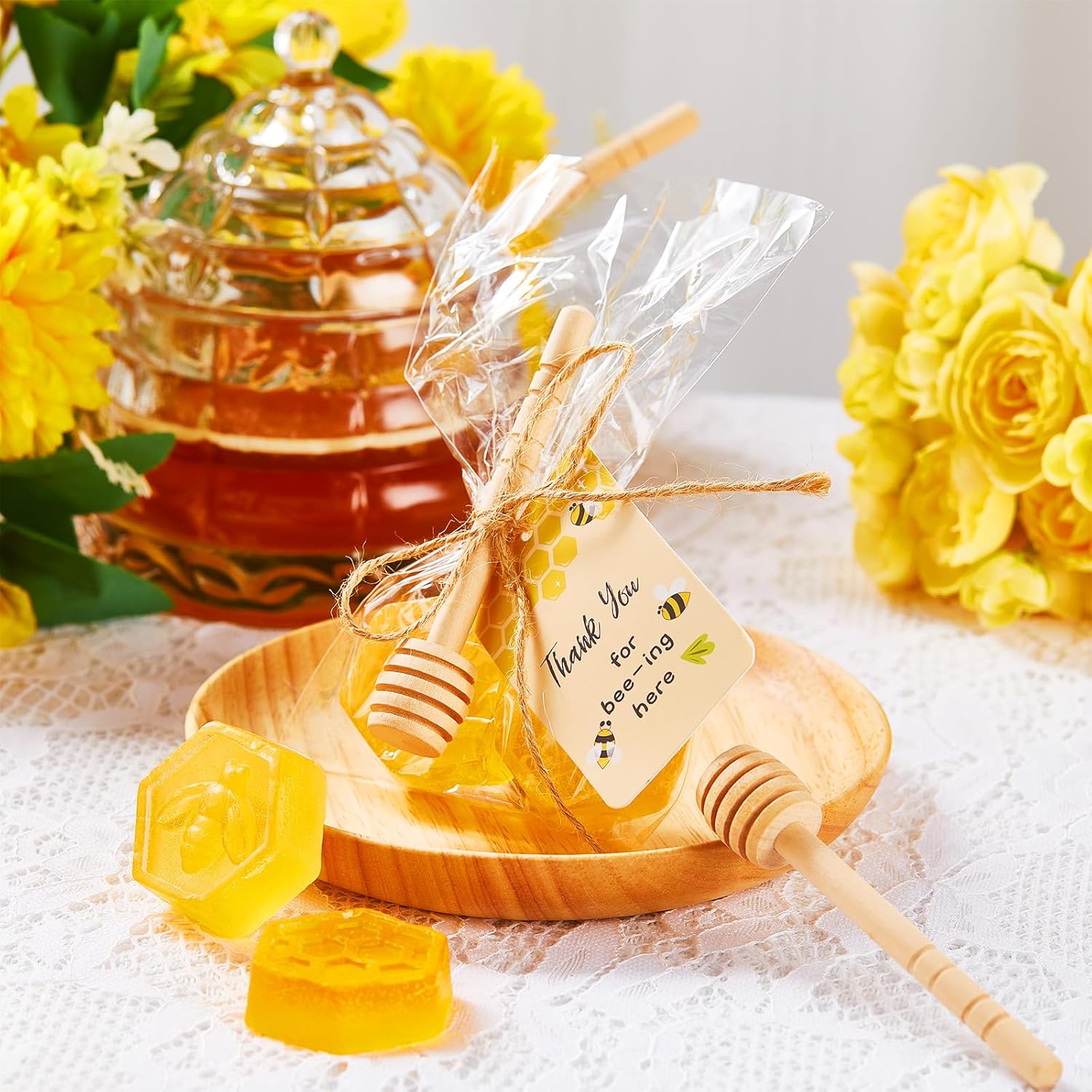 48 Pcs Baby Shower Favors Honeycomb Soap Set