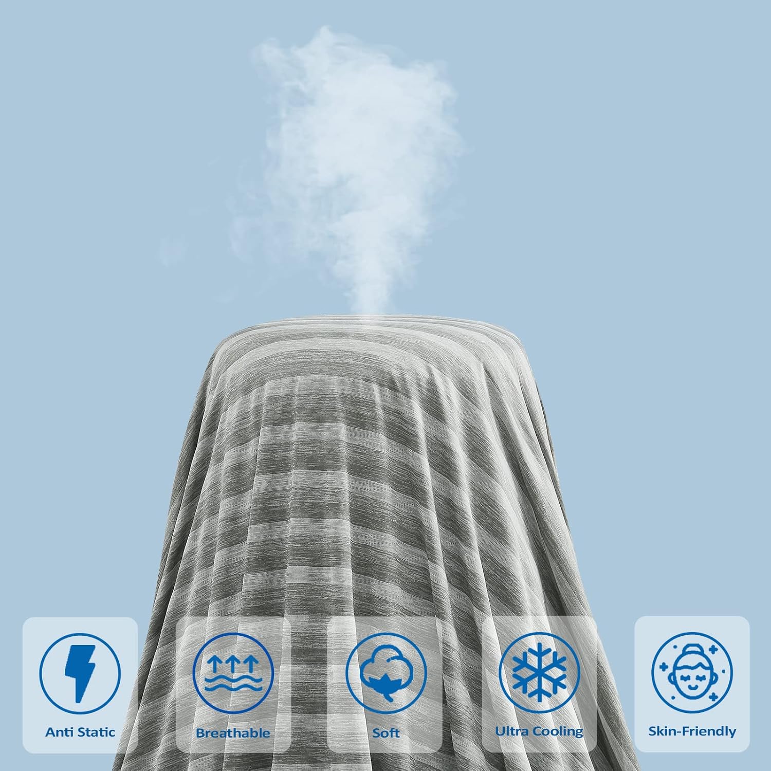 Cooling Blanket for Hot Sleepers Soft Lightweight Throw