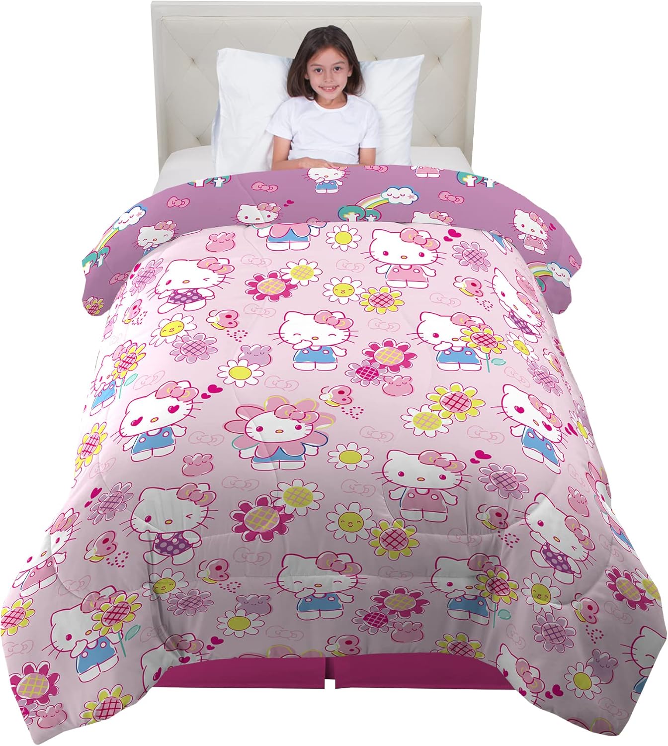 Franco Kids Bedding Hello Kitty Comforter Twin