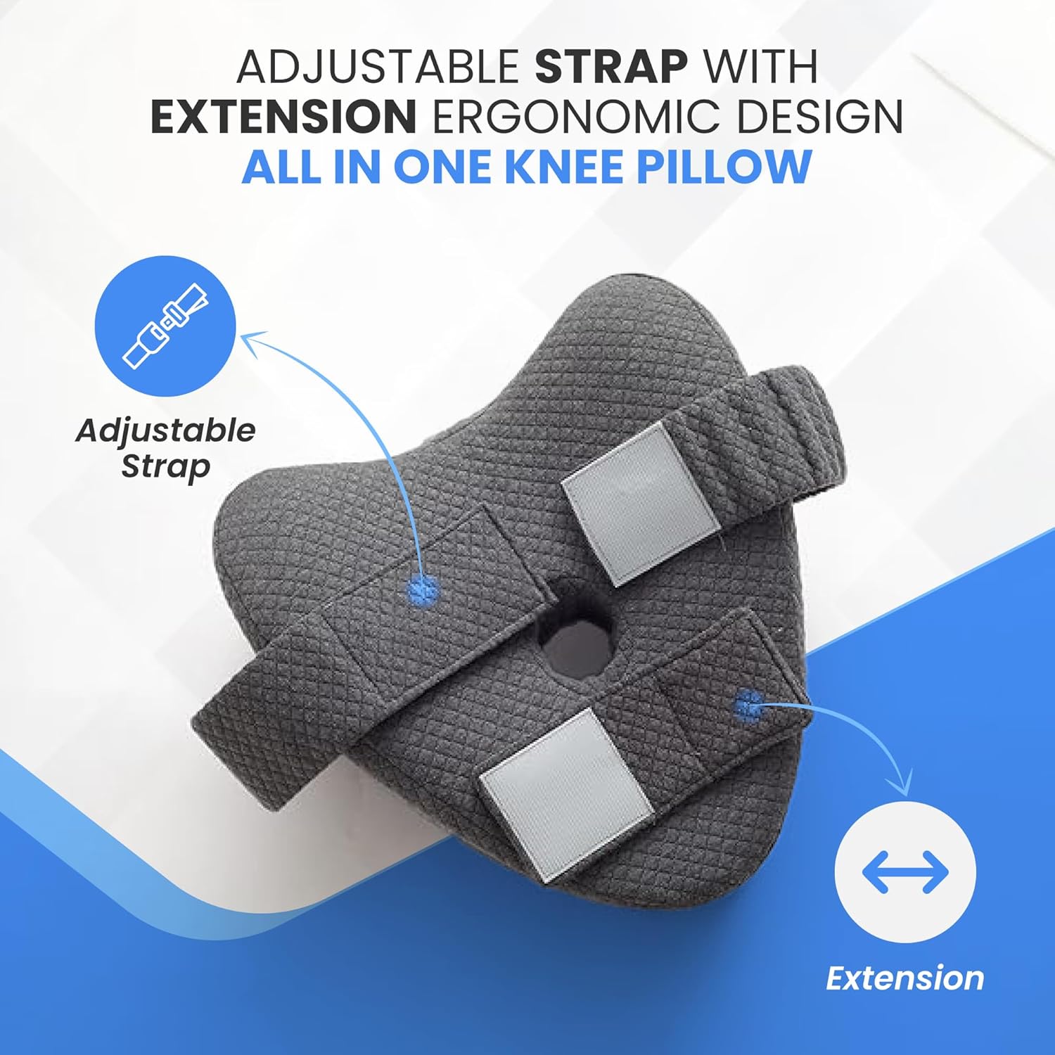 Knee Pillow for Side Sleepers Back Pain Relief