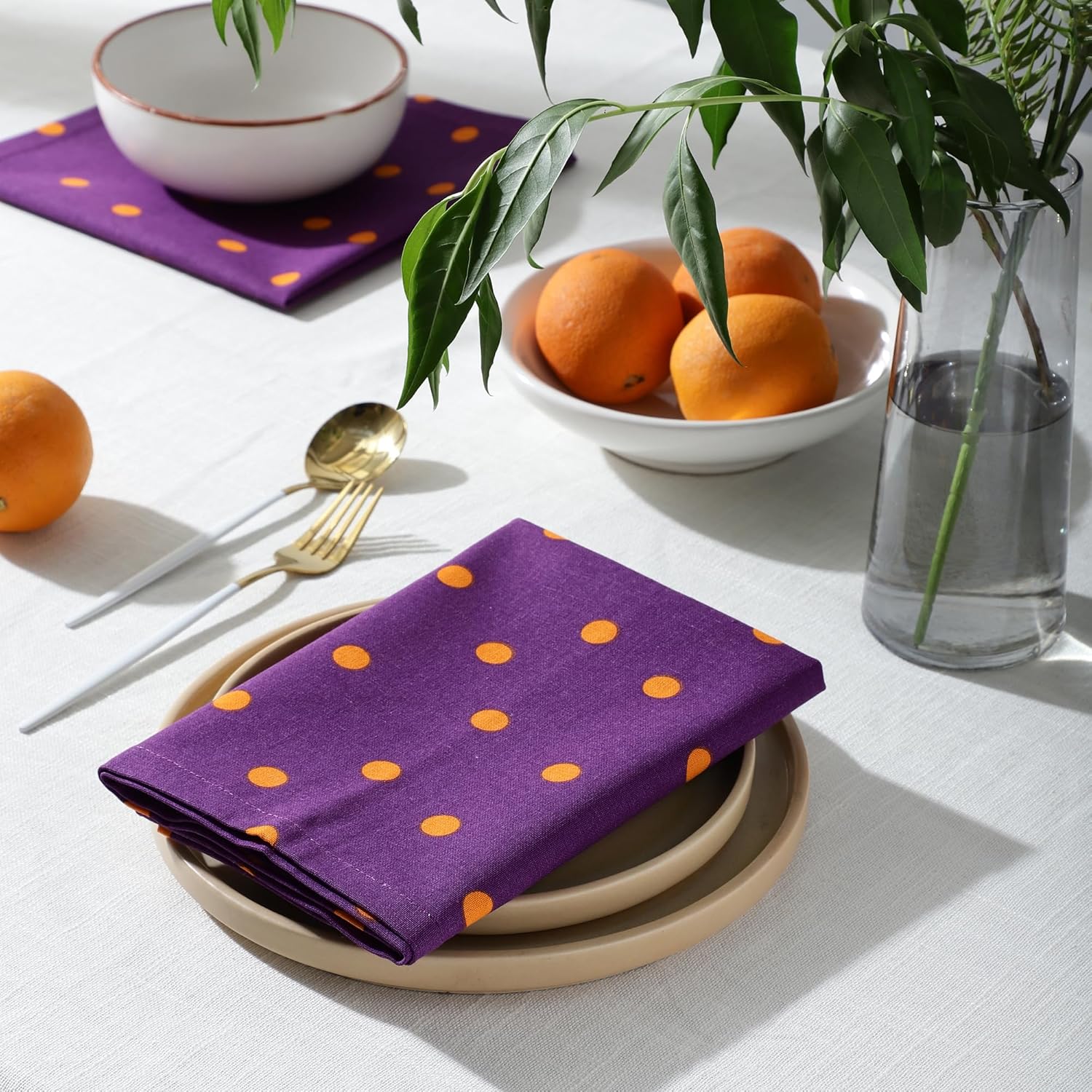 VOVEN Glamour Polka Dot Napkins Set of 6