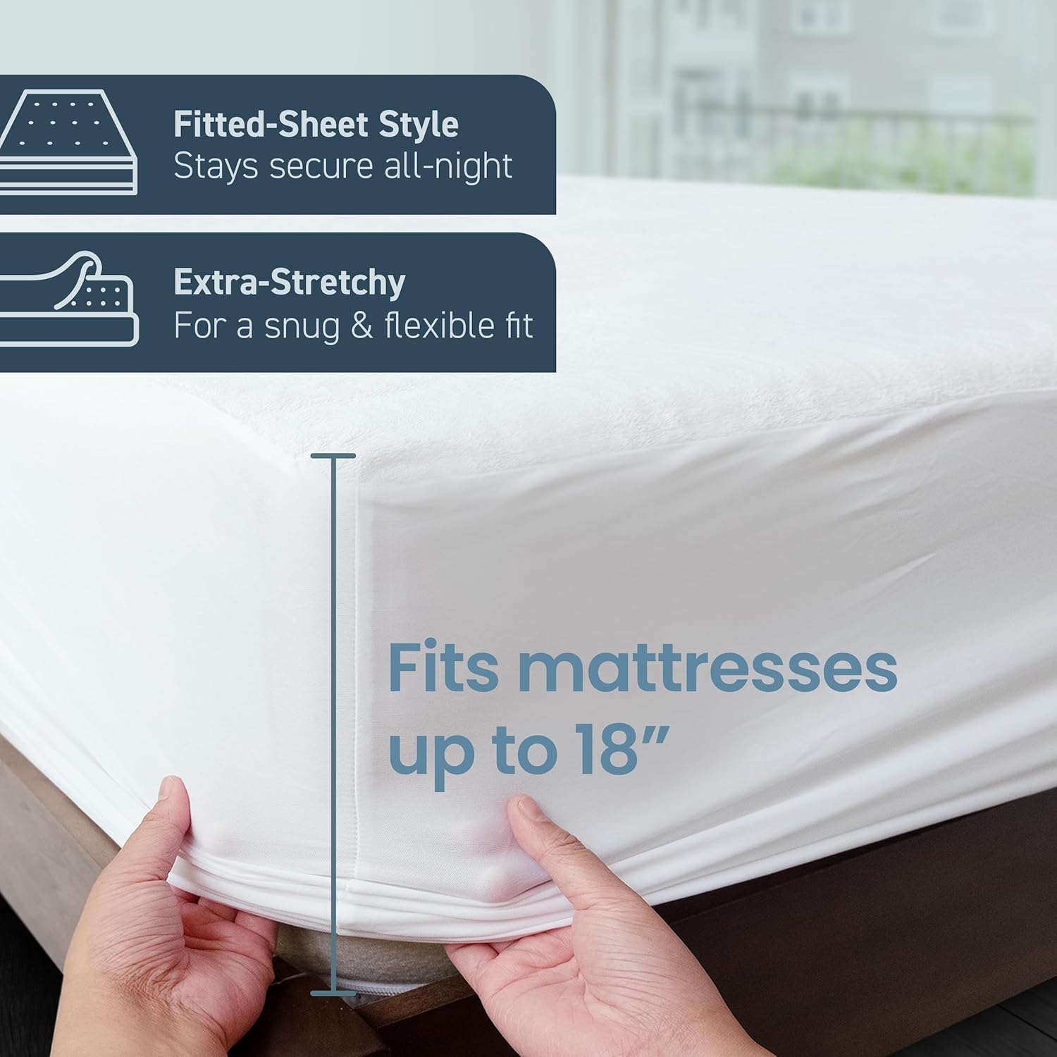 SafeRest Waterproof Twin XL Mattress Protector