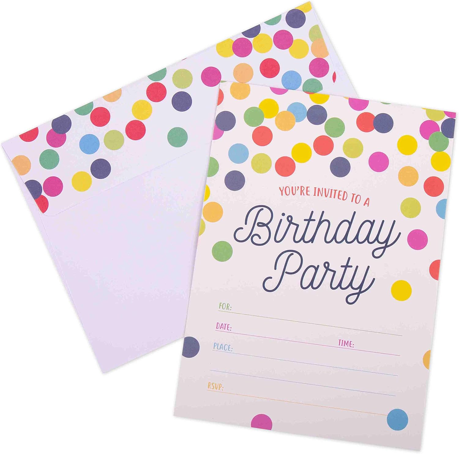 GSM Brands Birthday Party Invitations 20 Cards Envelopes