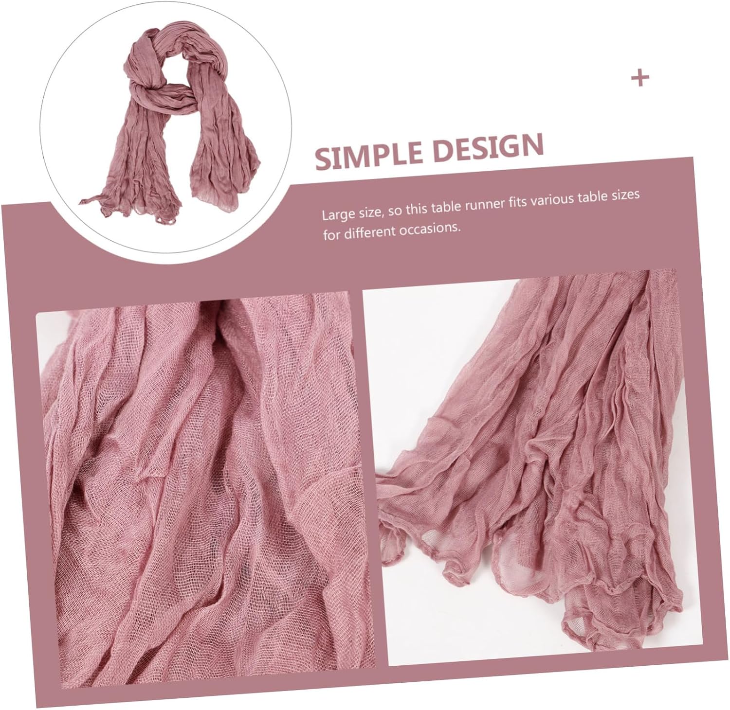 Bohemian Gauze Table Runner Dusty Elegant Wedding Decoration