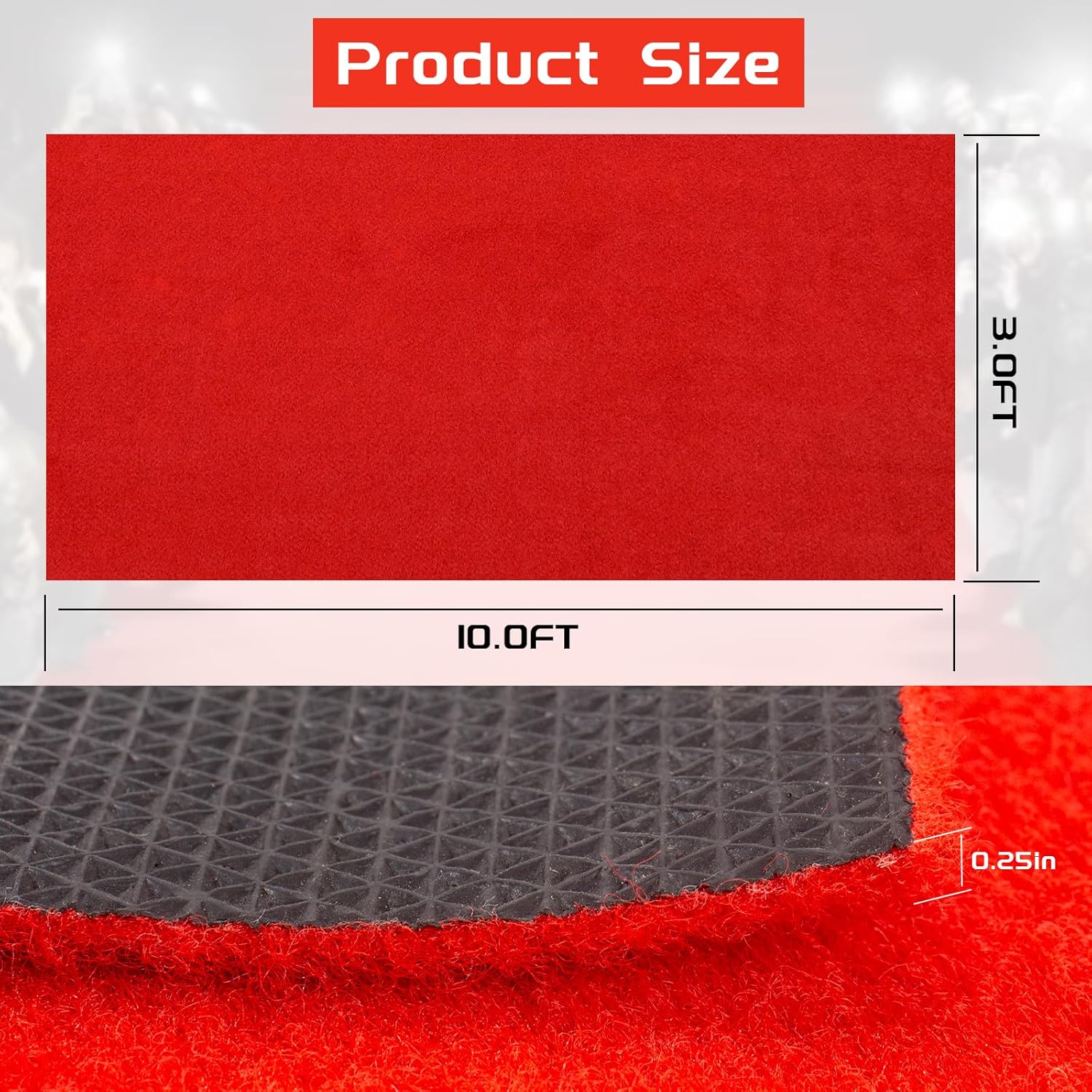 450 GSM Waterproof Red Carpet Runner for Events 1