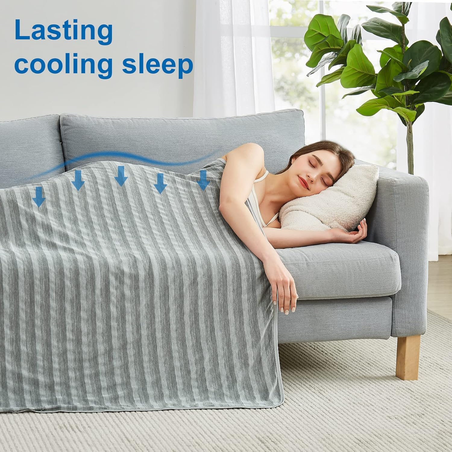 Cooling Blanket for Hot Sleepers Soft Lightweight Throw