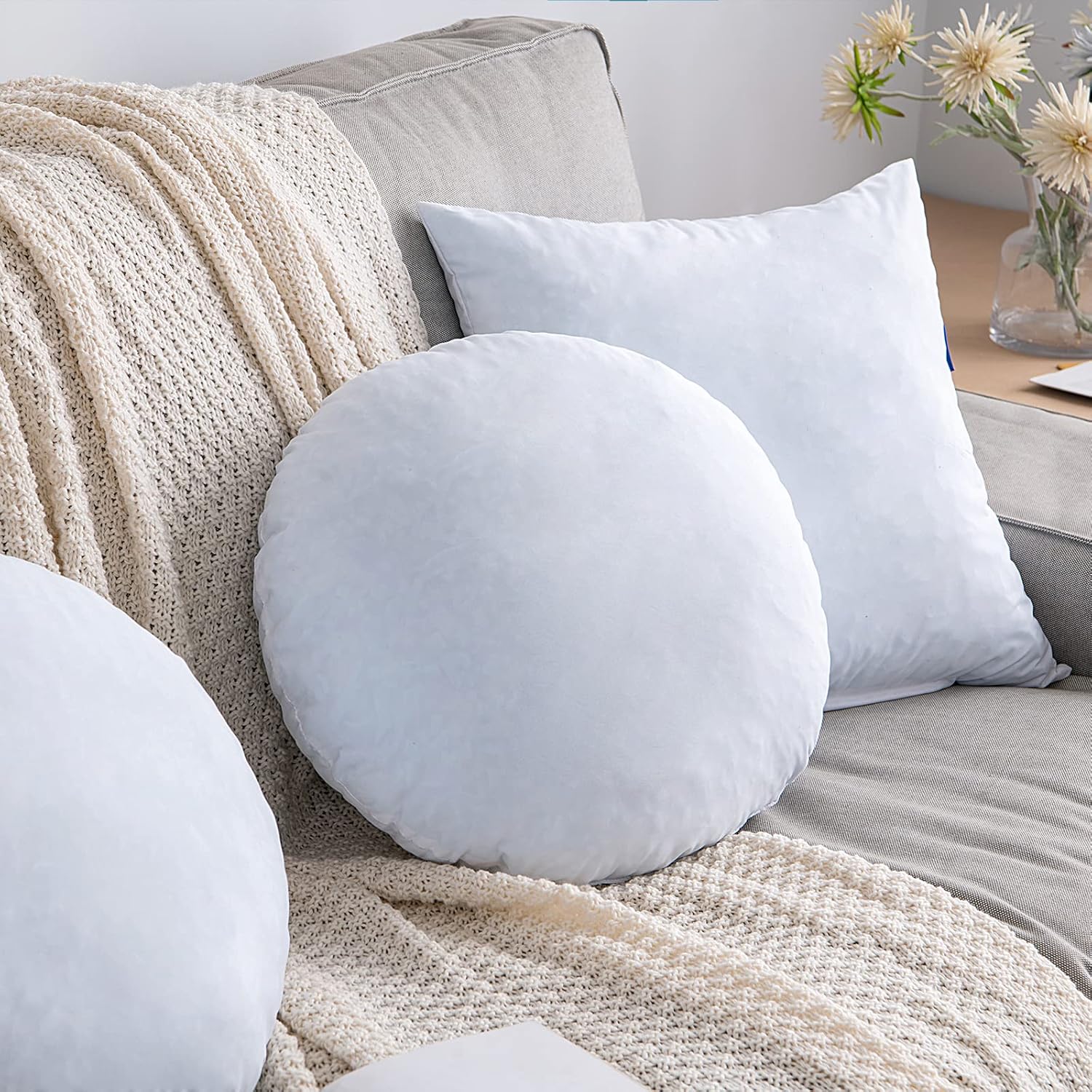 MIULEE 20 Inch Memory Foam Pillow Insert