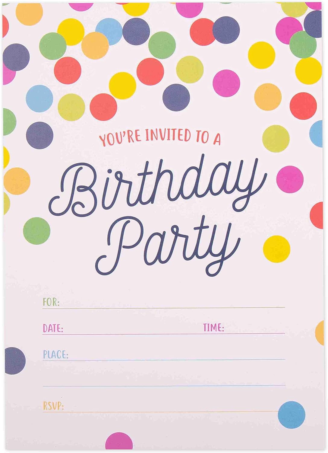 GSM Brands Birthday Party Invitations 20 Cards Envelopes