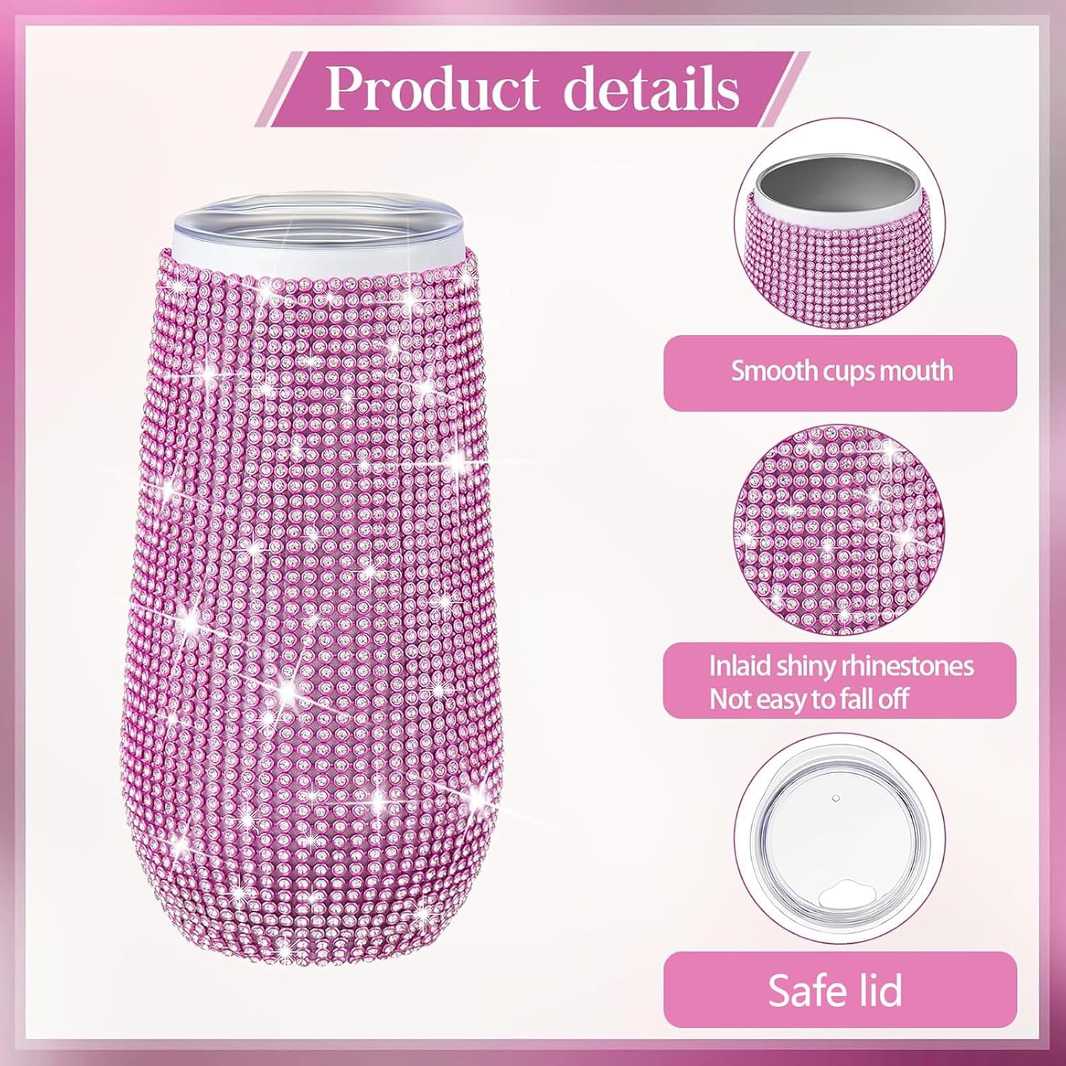 Tessco Bling Tumbler with Straw and Lid