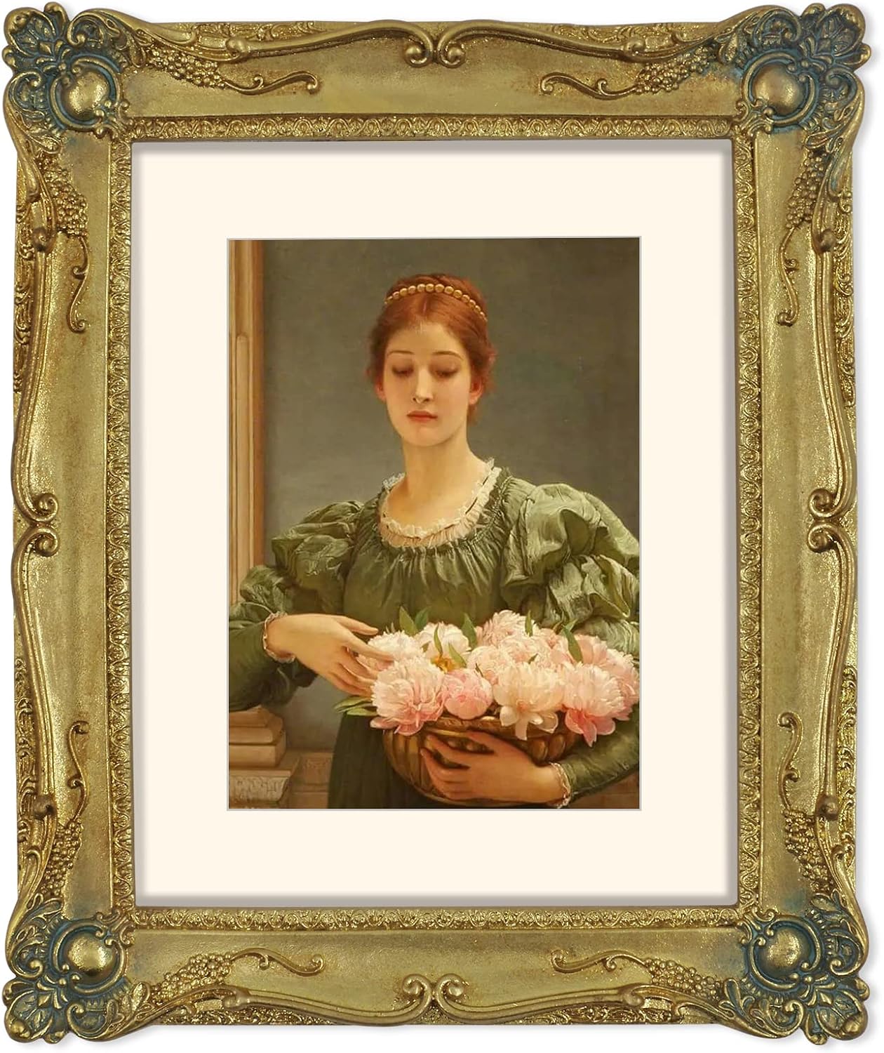 SIMONS SHOP Gold Picture Frame 8x10 Wall or Tabletop Display
