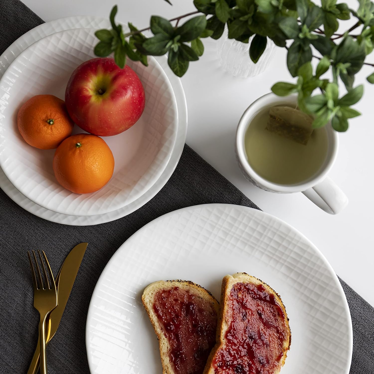 Corelle Dinnerware Set 12-Piece Linen Weave