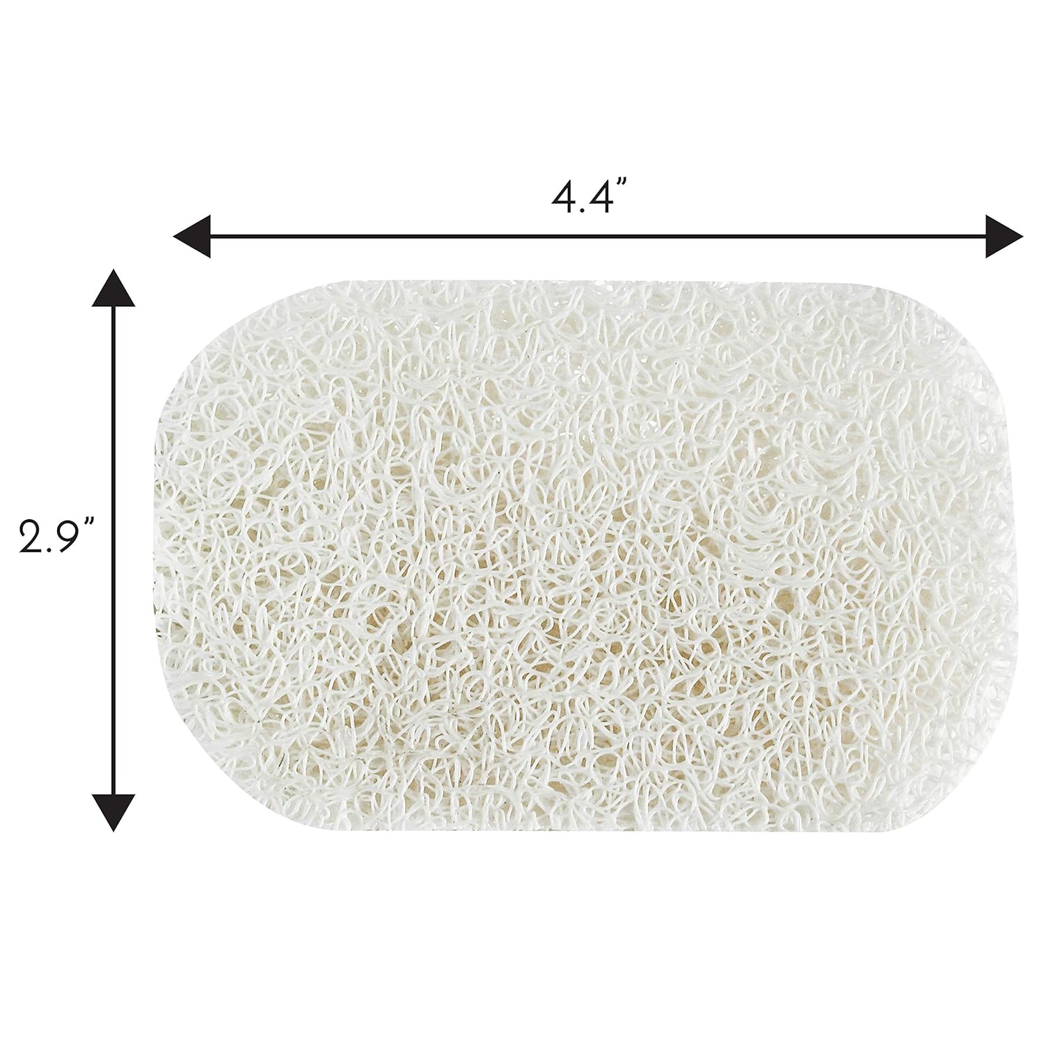 ST Inc Bar Soap Holder 4 Pack White 29x44 Inches
