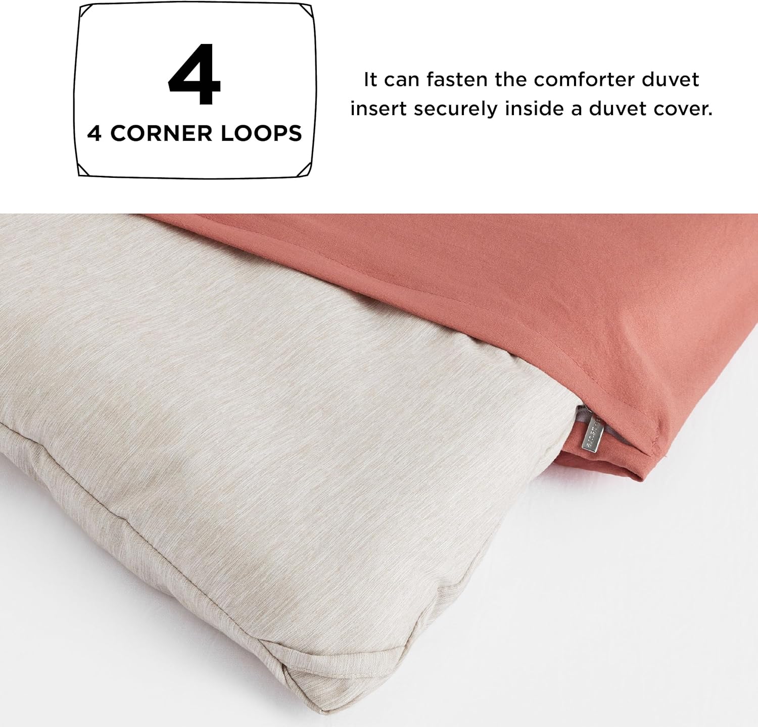 Bedsure King Size Comforter Set - Beige Soft 3 Pieces