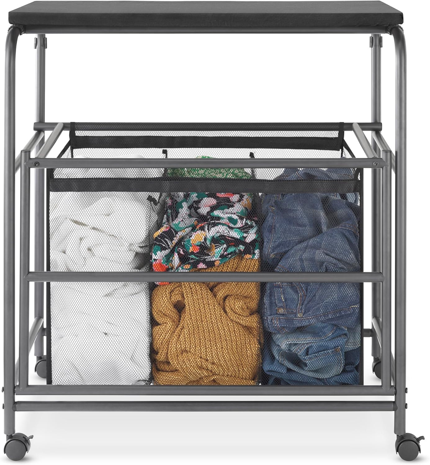Whitmor Triple Laundry Sorter with Ironing Table