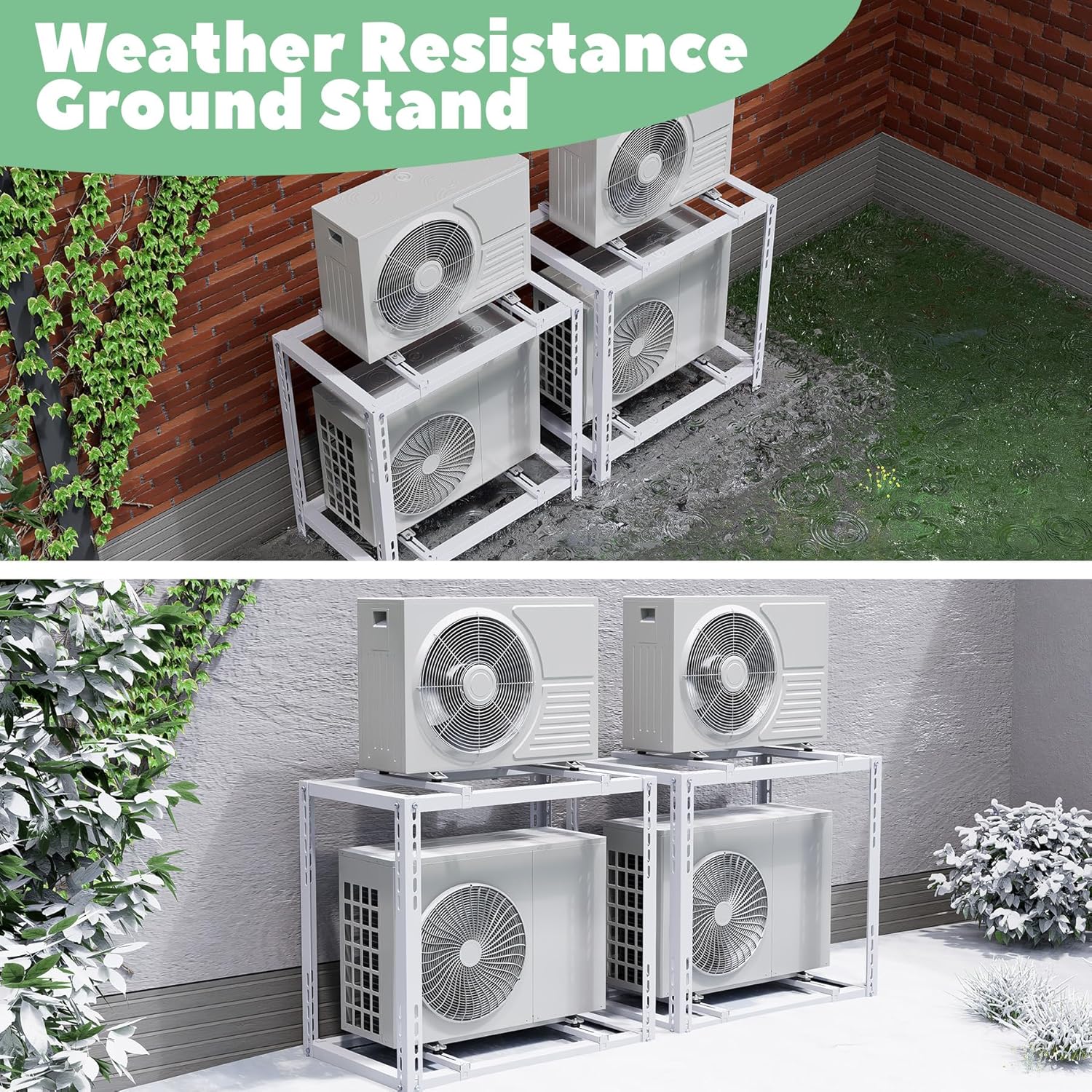 Memrita Double Levels Mini Split Ground Stand