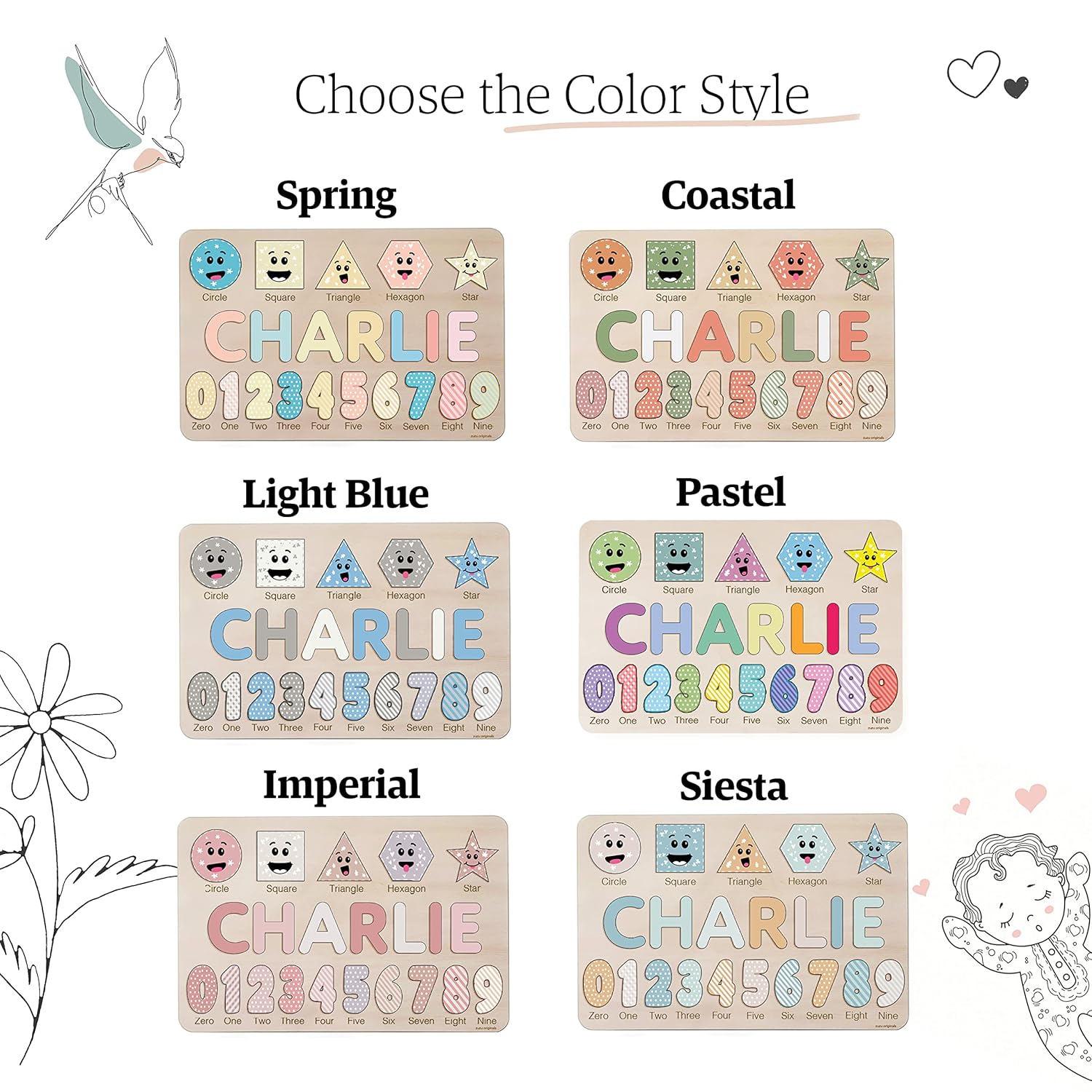 Personalized Wooden Name Puzzle for Kids