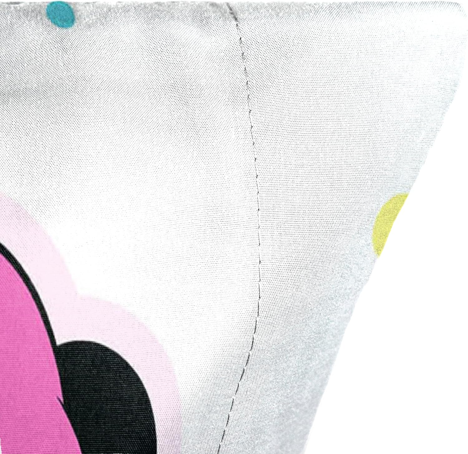 Jay Franco Disney Minnie Mouse Rainbow Stripe Single Reversible Pillowcase